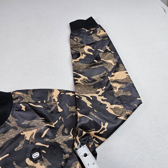 Ecko Unltd Camo Bomber Jacket Men's Small size Polyester Full Zip Streetwear Y2K - Picture 15 of 16